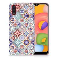 Samsung Galaxy A01 | TPU | Siliconen hoesje | Tiles Color