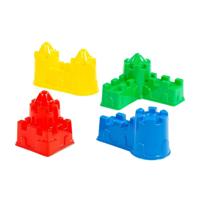 Basic Kasteel zandvormen 4 stuks