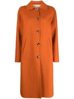 Herno manteau en laine à col italien - Orange