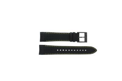 Horlogeband Seiko 7T62-0KV0 (04B) / SNAE67P1 / L01M012M0 / Sportura Leder Zwart 21mm