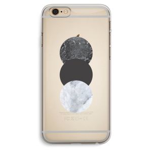 Marmeren cirkels: iPhone 6 Plus / 6S Plus Transparant Hoesje