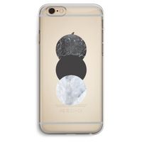 Marmeren cirkels: iPhone 6 Plus / 6S Plus Transparant Hoesje