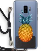 Grote ananas: Samsung Galaxy S9 Plus Transparant Hoesje met koord