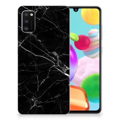 Samsung Galaxy A41 | TPU | Siliconen hoesje | Marmer Zwart - Origineel Cadeau Vader