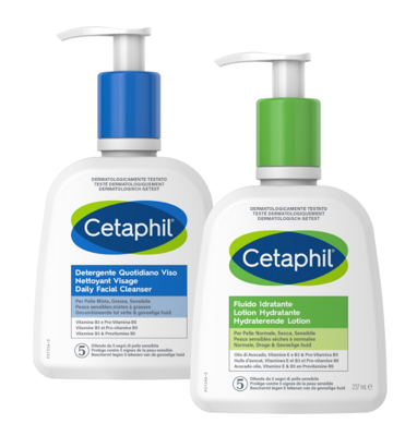 Cetaphil Daily Facial Cleanser + Moisturizing Lotion Combi