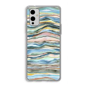 Watercolor Agate: OnePlus 9 Transparant Hoesje