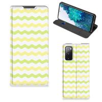 Samsung Galaxy S20 FE | Hoesje met Magneet | Waves Yellow