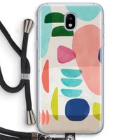 Bold Rounded Shapes: Samsung Galaxy J5 (2017) Transparant Hoesje met koord