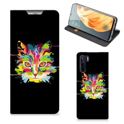 OPPO Reno3 | A91 Magnet Case Cat Color OPPO Reno3 | A91 Magnet Case Cat Color