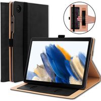 Luxe stand flip sleepcover hoes - Samsung Galaxy Tab A8 (2021) - Zwart