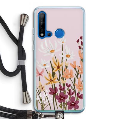 Painted wildflowers: Huawei P20 Lite (2019) Transparant Hoesje met koord