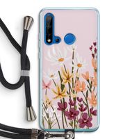 Painted wildflowers: Huawei P20 Lite (2019) Transparant Hoesje met koord