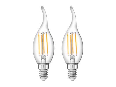 LIVARNO home LED-filament lamp (Vlam E14 4,2W, set van 2)