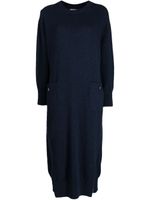 Barrie robe longue en cachemire - Bleu