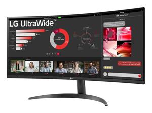 LG 34WR50QK-B computer monitor 86,4 cm (34") 3440 x 1440 Pixels Wide Quad HD Zwart