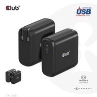 CLUB3D Travel Charger 100 Watt GAN technology, USB-IF TID certified, Single port USB Type-C, Power Delivery(PD) 3.0 Support - thumbnail