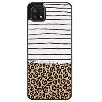 Samsung Galaxy A22 5G hoesje - Leopard lines