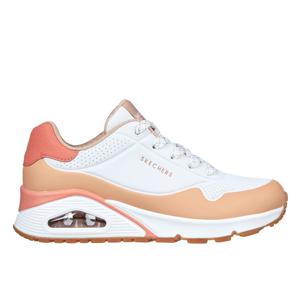 Uno Pop Color Fun White Tan Wandelsneakers Dames