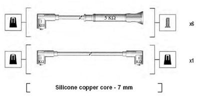 Bougiekabelset MSK546