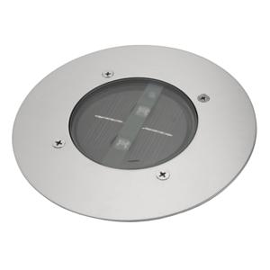 Smartwares grondspot Carlo solar led 14 x 5 cm RVS zilver