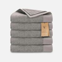 Walra Remade Cotton Handdoeken 60 x 110 cm - 550 gr/m² - Taupe - 5 stuks Walra Remade Cotton Handdoeken 60 x 110 cm - 550 gr/m² - Taupe - 5 stuks