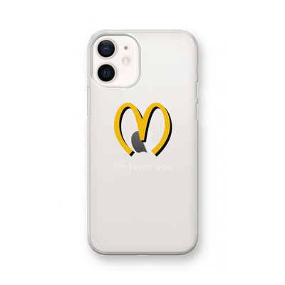 I'm lovin' you: iPhone 12 Transparant Hoesje