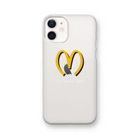 I'm lovin' you: iPhone 12 Transparant Hoesje