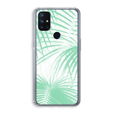 Palmbladeren: OnePlus Nord N10 5G Transparant Hoesje