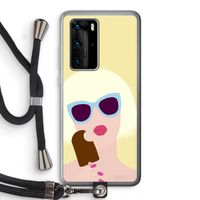 Ice cream: Huawei P40 Pro Transparant Hoesje met koord