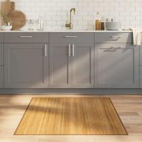 VidaXL Vloerkleed vierkant 100x100 cm bamboe naturel