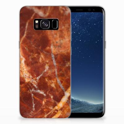 Samsung Galaxy S8 | TPU | Siliconen hoesje | Marmer Bruin