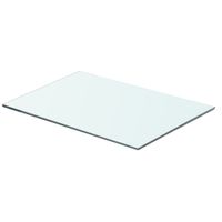 Wandschap transparant 50x30 cm glas