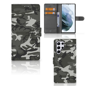 Samsung Galaxy S22 Ultra Telefoon Hoesje Army Light