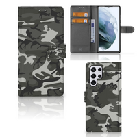 Samsung Galaxy S22 Ultra Telefoon Hoesje Army Light