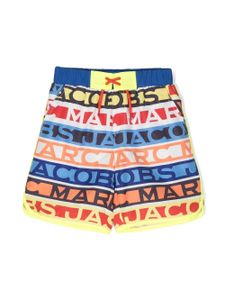 Marc Jacobs Kids short de bain à logo imprimé - Bleu