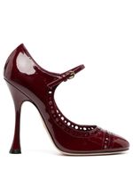 Giambattista Valli escarpins à découpes 110 mm - Rouge