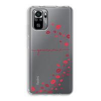 Kusjes: Xiaomi Redmi Note 10S Transparant Hoesje
