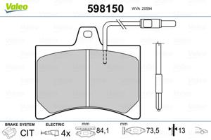 Valeo Remblokset 598150