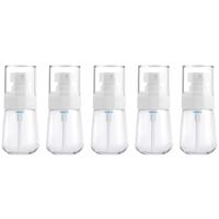 5 STKS reizen plastic flessen lekvrije draagbare reisaccessoires kleine flessen containers 30ml (transparant)