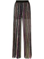 Missoni pantalon rayé à sequins - Noir