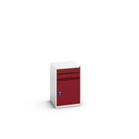 Bott Verso Schuifladenkast | 525x550x800mm | 2 Laden | 1 Deur | RAL 3004 - 16925016.24