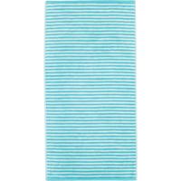 Cawö Cawo Campus Ringel Handdoek 50x100 türkis