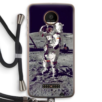 Spaceman: Motorola Moto Z Force Transparant Hoesje met koord