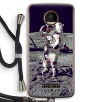 Spaceman: Motorola Moto Z Force Transparant Hoesje met koord