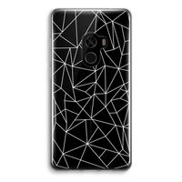 Geometrische lijnen wit: Xiaomi Mi Mix 2 Transparant Hoesje