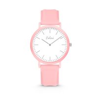 Colori Essentials 5 COL585 Horloge - Siliconen Band - Ø 40 mm - Licht Roze - thumbnail