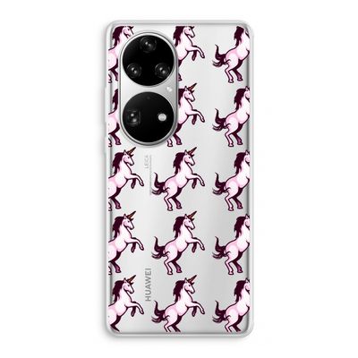 Musketon Unicorn: Huawei P50 Pro Transparant Hoesje