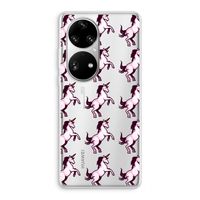 Musketon Unicorn: Huawei P50 Pro Transparant Hoesje
