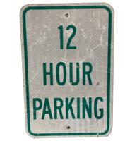 12 Hour Parking Straatbord - Origineel (2)