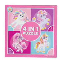 Puzzel 4-in-1 Roze